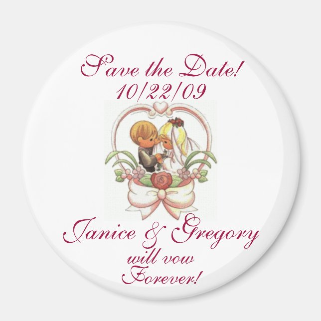 Save the Date! Magnet (Front)