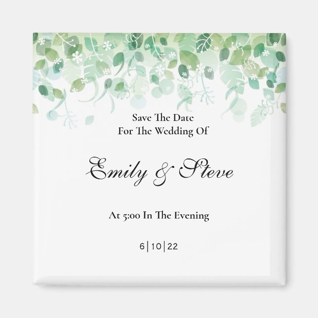 Save The Date Magnet (Front)