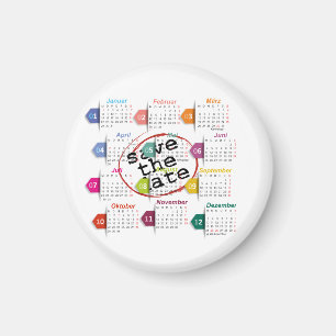 Save the date magnet