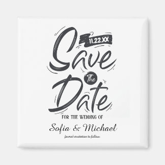 Save The Date Magnet