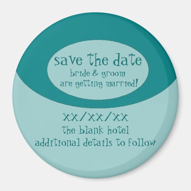 save the date magnet (Front)