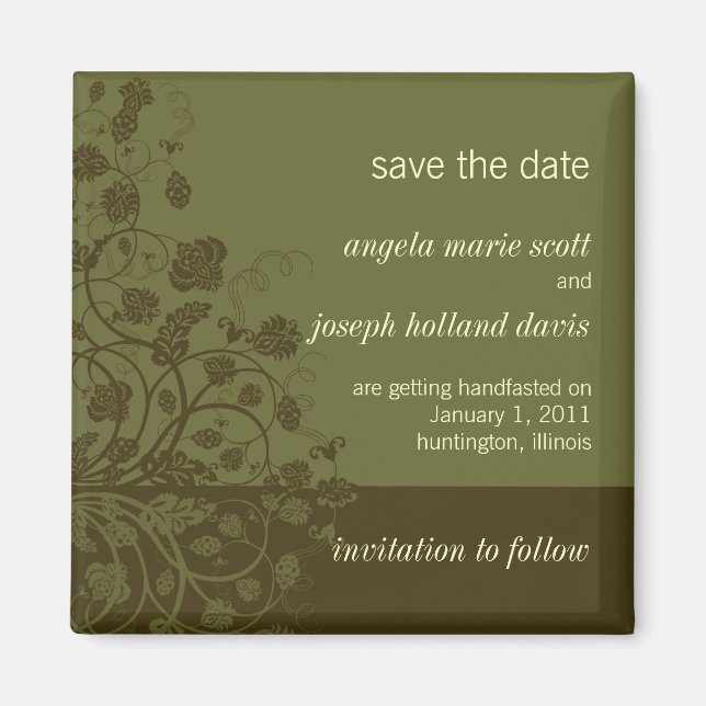 Save the Date Magnet (Front)