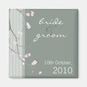 SAVE THE DATE MAGNET :: cherry blossom