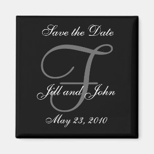 Save the Date Magnet First Names and Initials