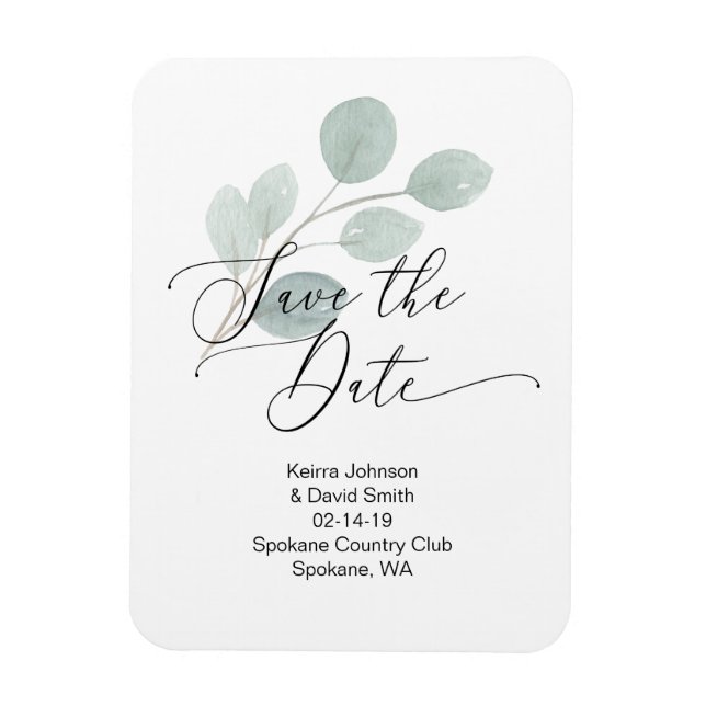Save the Date Magnet reminder (Vertical)
