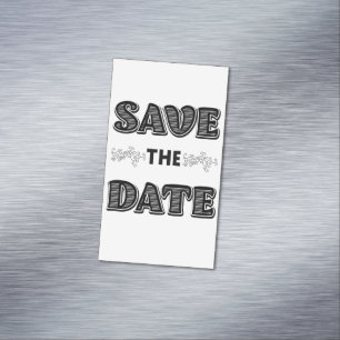Save the Date Magnetic Business Card