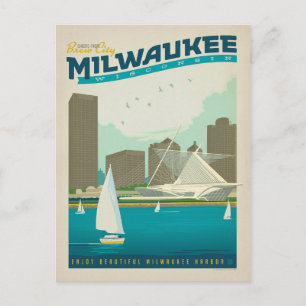 Save the Date Milwaukee, WI Announcement Postcard