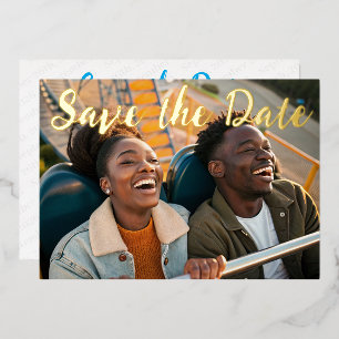 Save the Date Modern Classic Minimal Simple Photo
