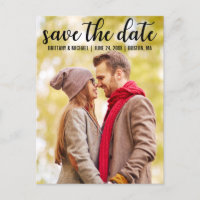 Save The Date | Modern Engagement Announcement