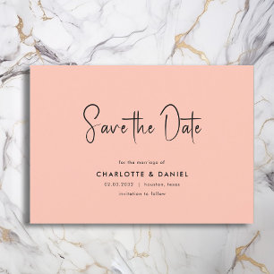 Save the Date! Modern, Minimal, Typography, Invitation