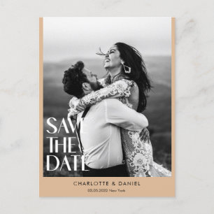 Save the Date! Modern Minimalist 1 Photo  Postcard