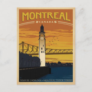 Save the Date   Montreal, Canada Announcement Postcard