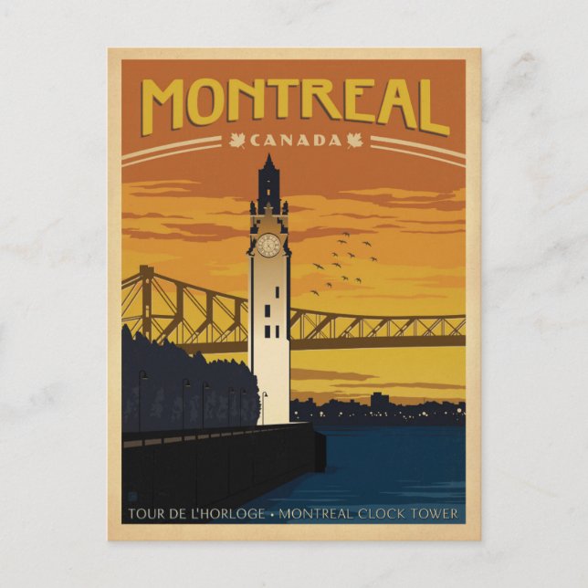 Save the Date | Montreal, Canada Announcement Postcard (Front)