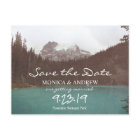 Save the Date Mountain Lake Postcard