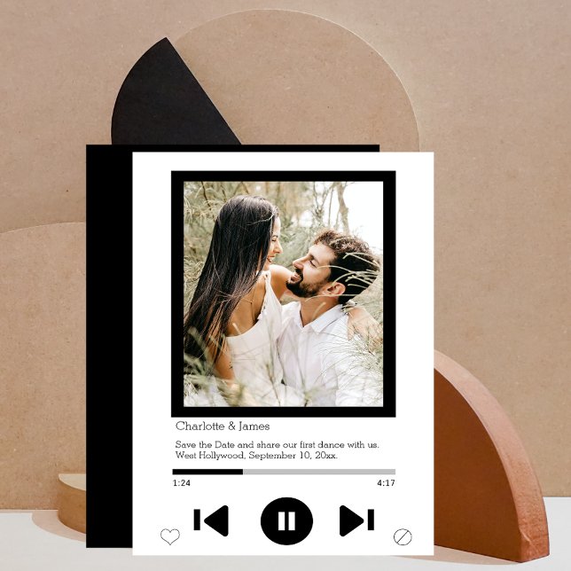 Save The Date Music Player First Dance Photo (Creator Uploaded)