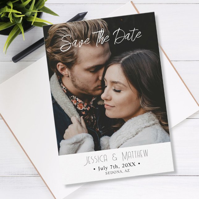 Save The Date, Names Photo & Info Card (Creator Uploaded)