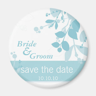 SAVE THE DATE :: nature - ice blue Magnet