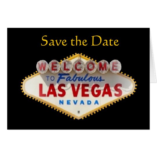 Save the Date New Las Vegas Logo Card