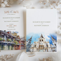 Save The Date New Orleans French Quarter Cathedral