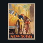 Save the Date | New York Minute Announcement Postcard<br><div class="desc">Anderson Design Group is an award-winning illustration and design firm in Nashville,  Tennessee. Founder Joel Anderson directs a team of talented artists to create original poster art that looks like classic vintage advertising prints from the 1920s to the 1960s.</div>
