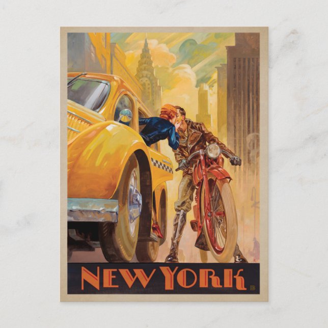 Save the Date | New York Minute Announcement Postcard (Front)