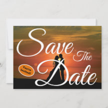 Save The Date Newly Weds White Calligraphy Wedding