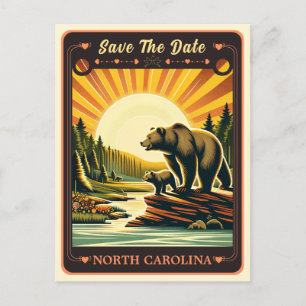 Save the Date   North Carolina Invitation Postcard
