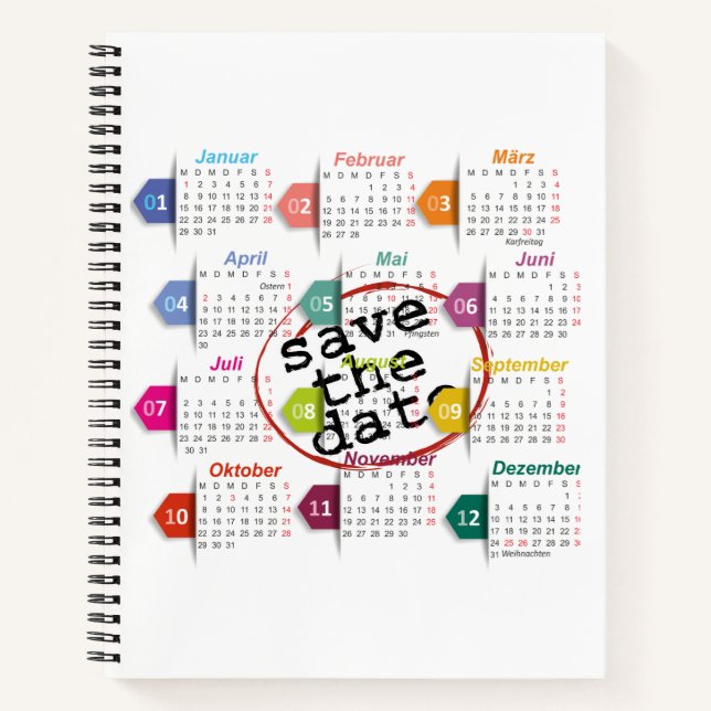 Save the date notebook  (Front)