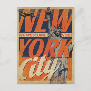 Save the Date   NYC - We Welcome You! Announcement Postcard