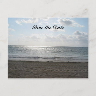 Save the Date Oceanview Announcement Postcard