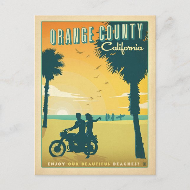 Save the Date | Orange County, CA Announcement Postcard (Front)