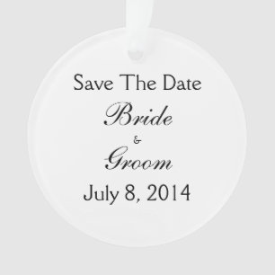 Save The Date Ornament