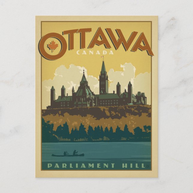 Save the Date | Ottawa, Canada Announcement Postcard (Front)