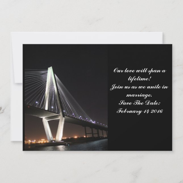 Save The Date, Our Love Will Span a Lifetime! Date (Front)