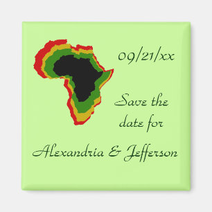 "Save the Date" - Pan African Colours Magnet