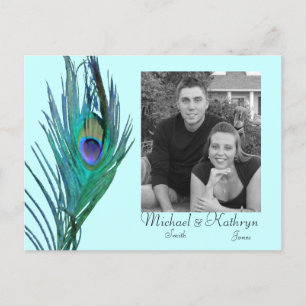 Save the Date - Peacock #2 Announcement Postcard