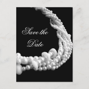 Save the Date Pearl Postcard