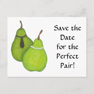 Save the Date Perfect Pair Postcard
