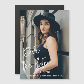 Save the Date Personalised Graduation Photo Magnet