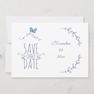 Save the Date Personalised Laurels Card