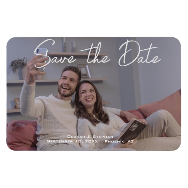 Save The Date | Personalised Photo Magnets (Horizontal)