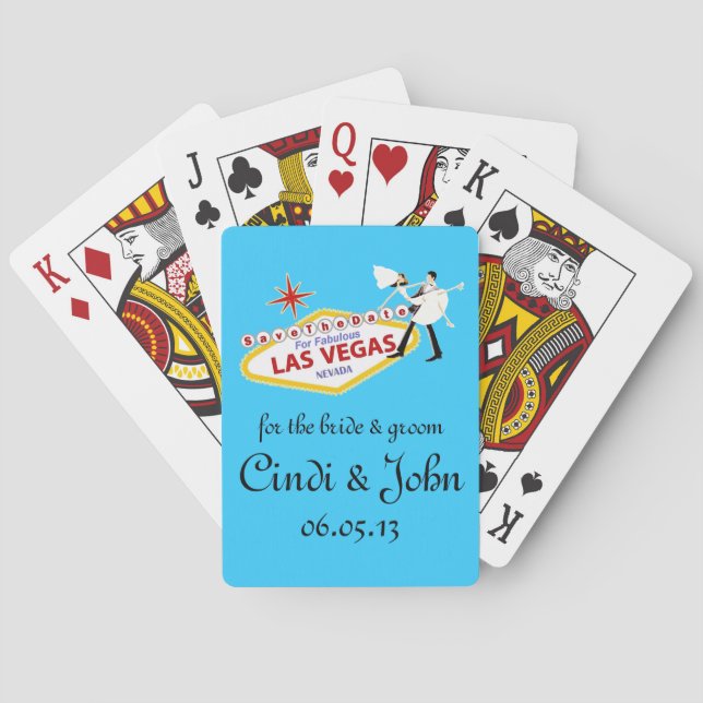 Save the Date Personalised Playing Cards (Back)