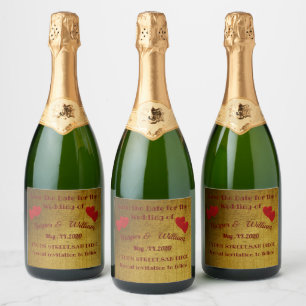 Save the date,Personalised Sparkling Wine Label
