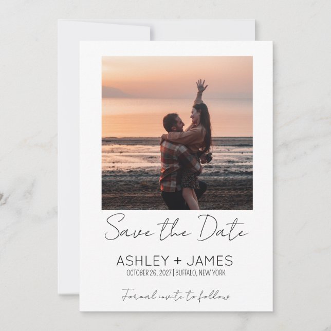 Save the Date Photo Card (Front)