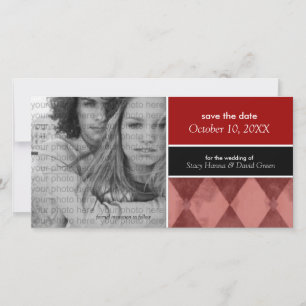 Save the Date Photo Card Announcements {Red}
