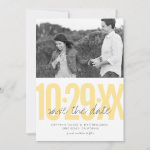 Save the date photo card, wedding collection