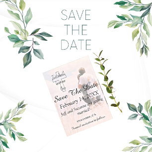 Save The Date Photo Christian Wedding Announcement
