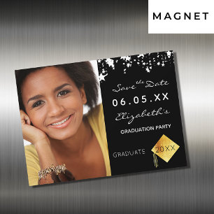 Save the Date photo graduation party 2025 magnet