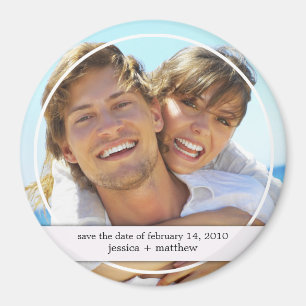 Save the Date Photo Magnet