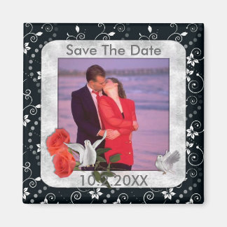 Save The Date Photo Magnet